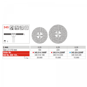 DISCHI DIAMANTATI FLEX - Serie 345