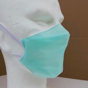 mascherine chirurgiche con lacci 80gr triplo strato tnt tessuto non tessuto
